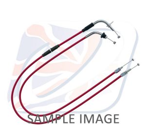 Throttle cables (pair) Venhill H02-4-081-RD featherlight Rosu